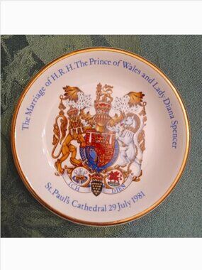 Wood & Sons Commemorative Princess Diana Wedding Pin Dish